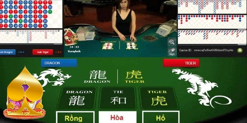 Màn hình chơi Rồng Hổ online 33win